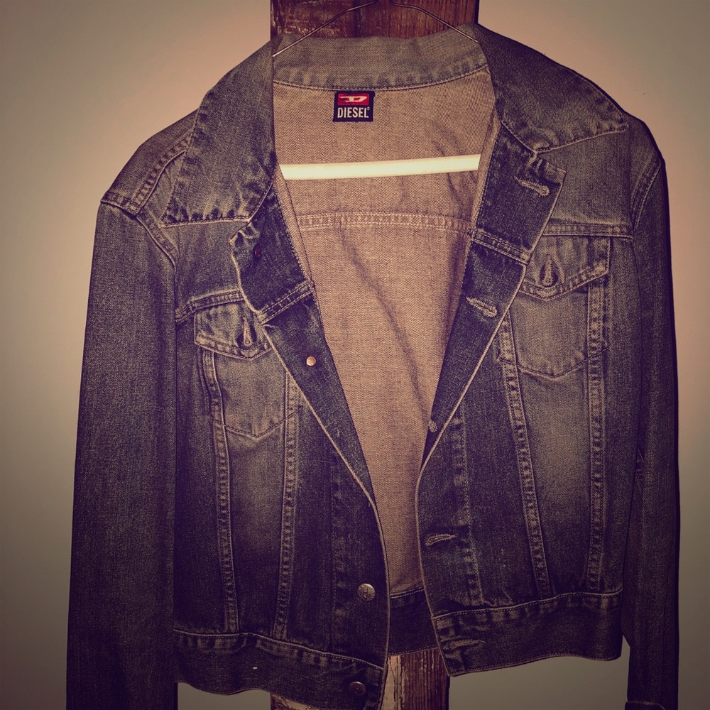 Diesel Fitted Cropped Jean Jacket